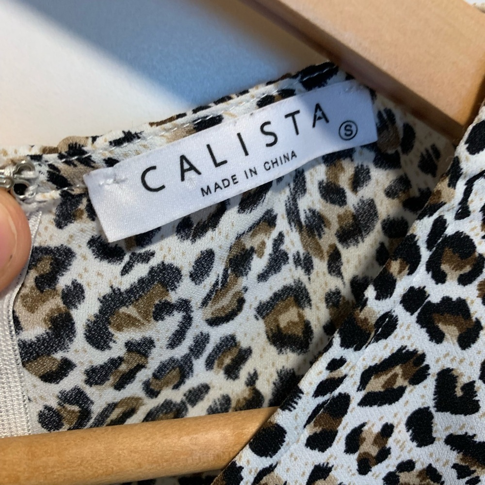 Leopard print midi dress - Picture 3 of 4